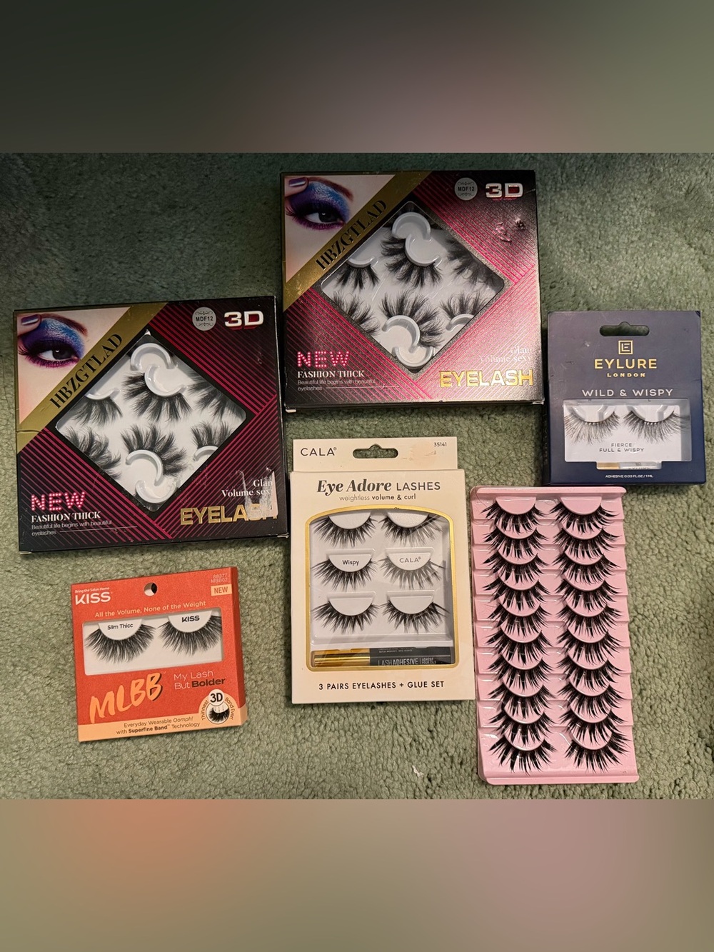 Assorted False Eyelash Collection - Black Lashes